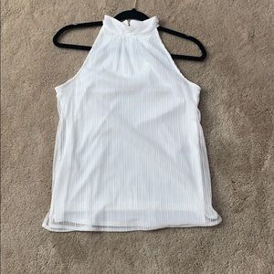 HALTER NECK OVERLAY BLOUSE  WHBM